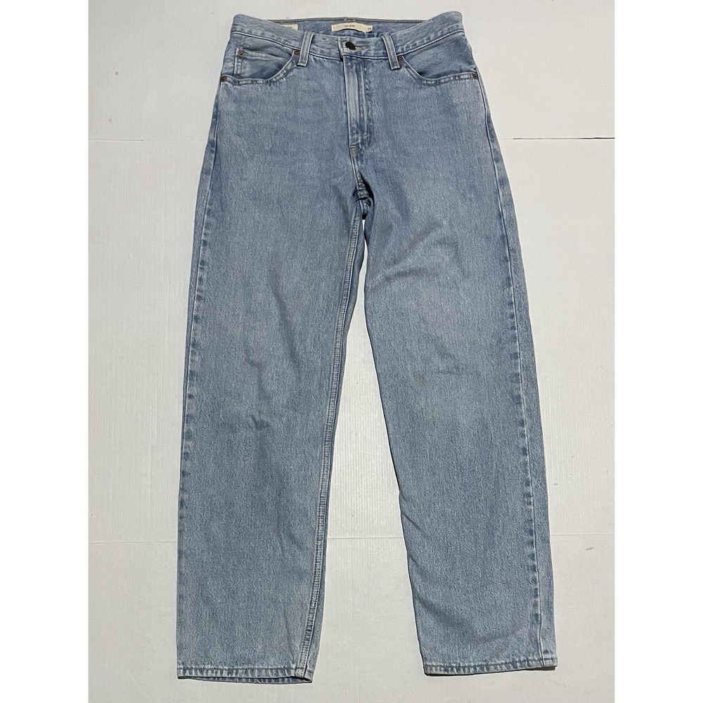 Levi's Premium Dad Jean Womens 25 X 29 Light Wash Loose Relaxed Fit Jeans Big E